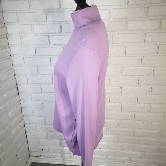 Northern Reflections Ladies Size XL Purple Lightweight Turtleneck Sweater - Picture 4 of 9